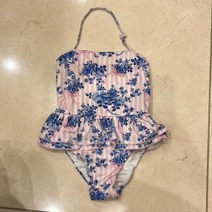 Baby monalisa swimsuit used- super cute swim onesies newborn to 6 months…